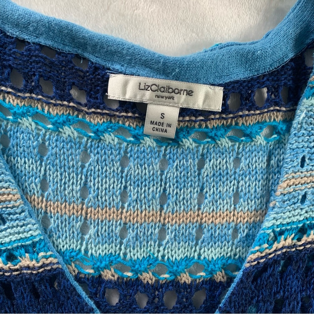 Liz Claiborne NY crochet cardigan - Picture 8 of 8